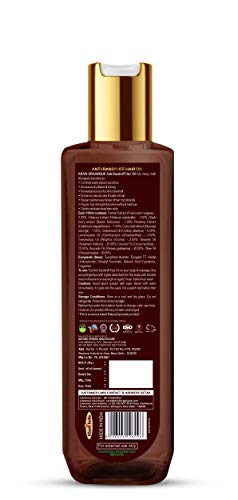 Image of Khadi Organique Anti-Dandruff Hair Oil | Controls Dandruff, Itchiness & Scalp Sebum | Strengthens Roots & Adds Shine | With Fennel, Hibiscus & Botanical Extracts | No Mineral Oils or Silicones - 200ml