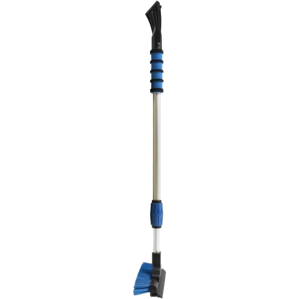 Escoba quitanieves telescópica con Cabezal de 8 Pulgadas para automóviles y SUV Mango Ajustable Los Colores varían Compatible con