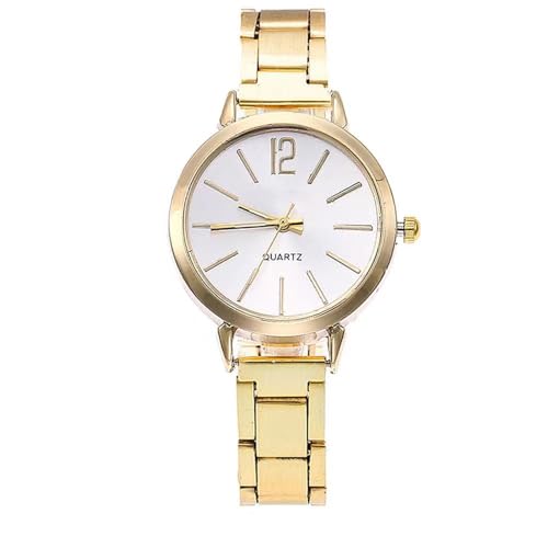 Genérico Reloj Cuarzo Adolescentes Mujeres Dorado - Pequeña Esfera, Casual | Dorado | Adolescentes/Mujeres | Uso Diario, Regalo