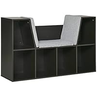 HOMCOM Kids Storage Cabinet, Organiser Display Shelf w/Six Compartments for Toys, Clothes, Books