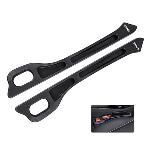 ハイエース 車用 シート隙間埋め シート 座席隙間クッション ハイエース 200系 3型 4型 5型 6型 車用シート コンソール 隙間 クッション 小物入れ付き 車用隙間クッション シートコンソール 隙間埋め 落下防止 運転席+助手席 2本セット(ブラッ