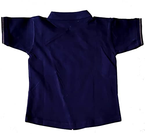 Image of NIVIK Printed Cotton T-Shirts. Stand Collar T-Shirt for Boys