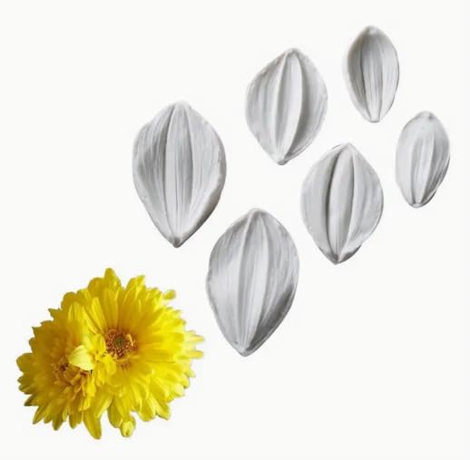 7horse® 6 pcs petal silicone cake mold butterfly orchid flower leaf veiner shape fondant mould cake decorating tools fondant decoration tool