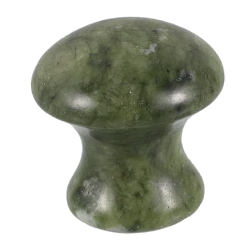 BEBEMOKO Masajeador de jade Gua Sha, herramientas faciales Gua Sha, herramienta Gua Sha, piedras calientes de hongos para masaje, raspador de masaje facial, herramienta de masaje facial Gua Sha,