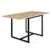 IDMarket - Table à Manger Extensible Detroit 6-8 Personnes 80-160 cm Design Industriel