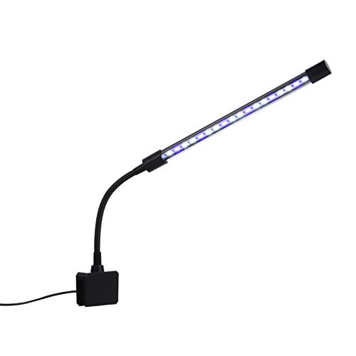 Ajcoflt 18 LED Aquarium Light Fish Jar Braçadeira Clip View Lamp USB Powered Operated 3 cores de ilu