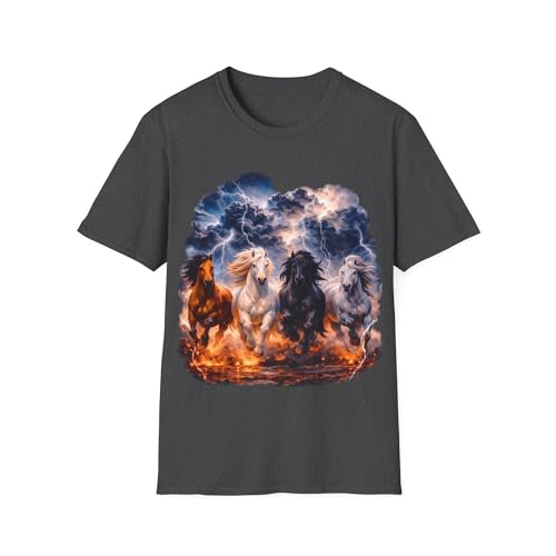 T-shirt de course à pied chevaux mystiques haut de gamme confort infini