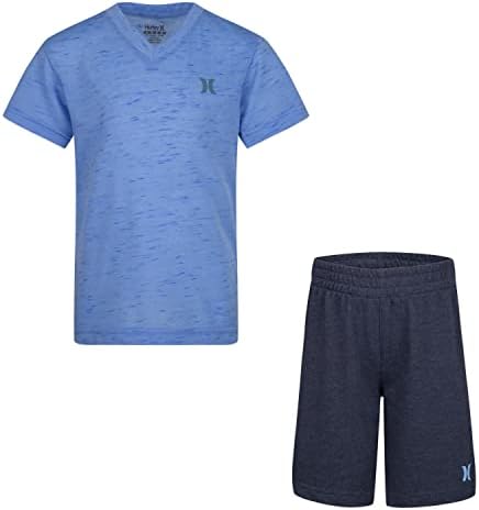 Hurley boys Soft Basic Cloud Slub T-shirt and Shorts 2-piece Outfit SetSoft Basic T-Shirt and Shorts 2-Piece Outfit Set