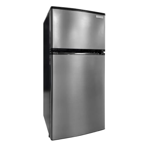Everchill 2022302334 4.5 Cubic Foot 12 Volt Stainless Steel Refrigerator - Left Hand Hinge