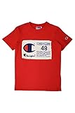 Champion Life Boys Short Sleeve Tee Shirt Kids Clothes (Scarlet, Small)