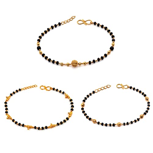 JHB Gold Plated Hand Bracelet Combo For Women