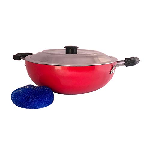 Kadhai profundo con tapa de acero inoxidable 2 L miniatura 1