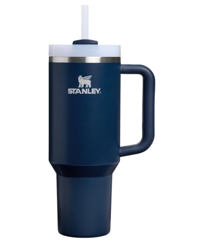Image of STANLEY Quencher H2.0 Tumbler with Handle and Straw 40 oz | Flowstate 3-Position Lid | Cup Holder Compatible for Travel | Insulated Stainless Steel Cup | BPA-Free | Dark Navy