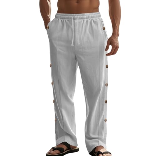 Pantalon jogging homme baggy en coton pour le yoga et le fitness