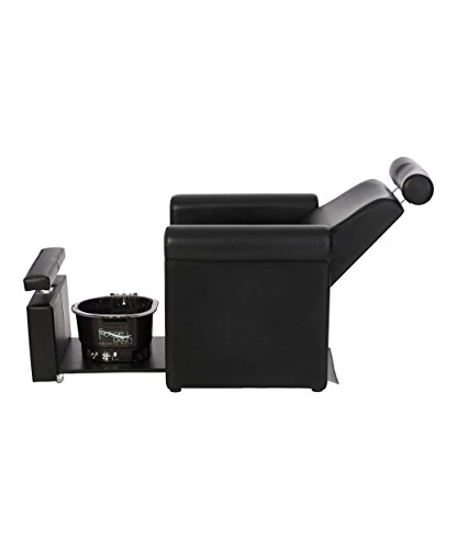 Buy-Rite Salon & Spa Equipment Mona Lisa Plumb Free Pedicure Chair - No Plumbing, Adjustable, Portable, Removable, Black, CHM-2320-5H-BLACK - Image 5