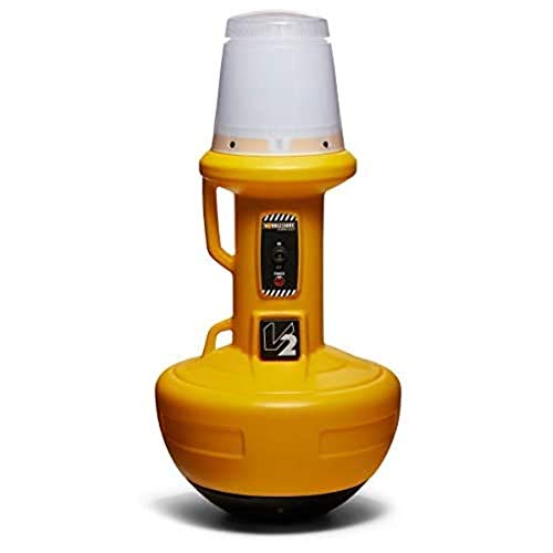 Wobble Light 111301LED V2 Self-Righting LED Jobsite Light, 150W, 12,000 Lumens, 1 Count (Pack of 1), Yellow