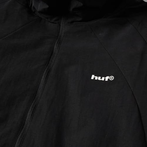 Image of HUF Men's Shell Jacket - Lightweight, Water-Resistent Zip-Up with Hood