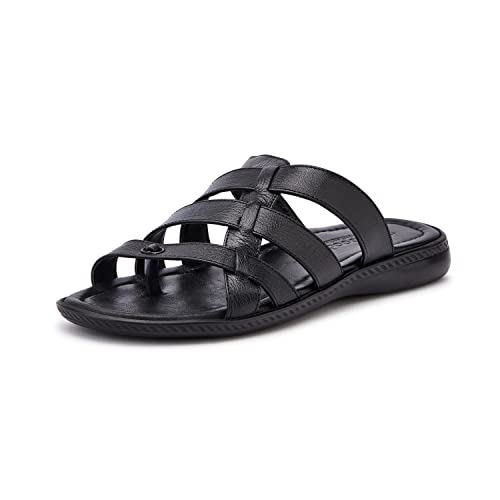 Burwood Men BWD 133 Black Leather Flip Flops Thong Sandals-9 UK/India (43 EU) (BW (B07NZC9KBL) Amazon Price History, Amazon Price Tracker