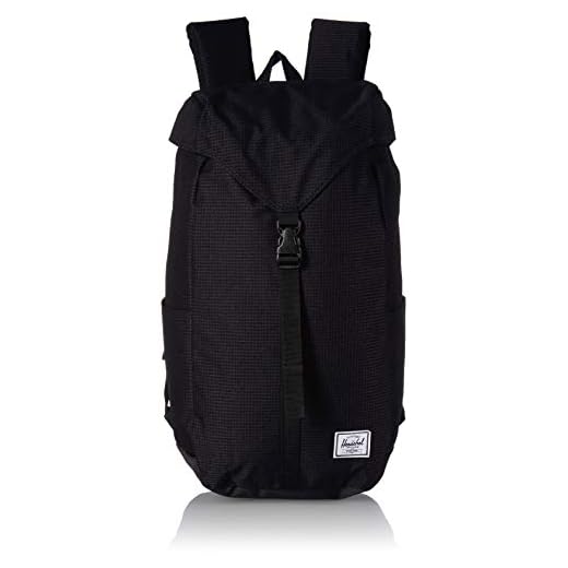 Herschel Thompson Backpack, Dark Grid/Black, One Size