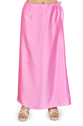 Image of Madhu Fashion Women's Satin Saree Petticoat Saree Underskirt