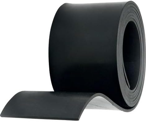 VARGORT Rubber Roll Disc Plate SBR Neoprene Gym Flooring for Trays Non-Slip Width 10cm x Length 2m Thickness 4mm