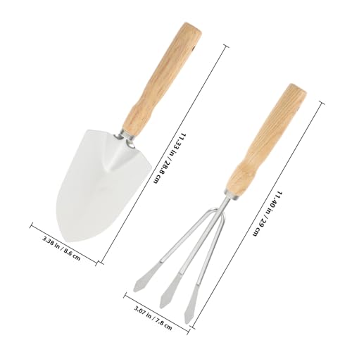 Juego de 2 utensilios de jardinería para plantas miniatura 2