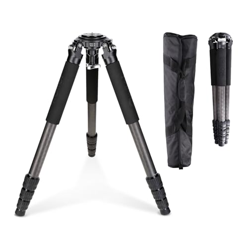 Rollei Rock Solid Alpha XL Mark III, 193cm Carbon Stativ Kamera Professionelles Dreibeinstativ für...