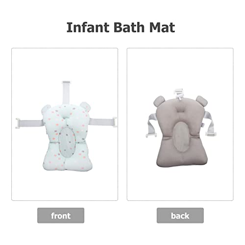 Toddmomy Almofada de almofada de banho de bebê: tapete de banheira para recém-nascidos suporte de ba