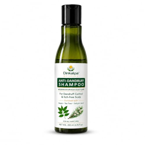 Image of Anti-Dandruff Shampoo with Neem, Tea Tree & Salicylic Acid | Modern Ayurveda Scalp Care | For Dandruff Control & Itch-Free Scalp | Suitable for Men & Women | 200ml