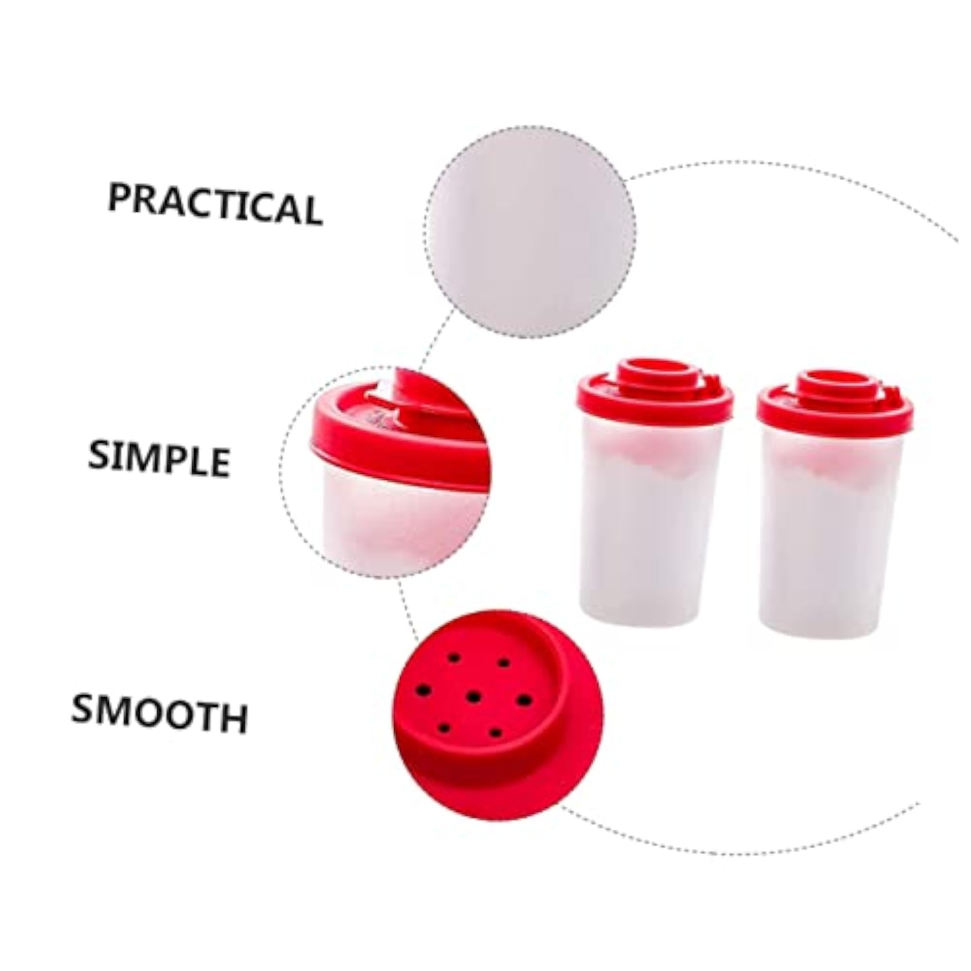 Set of 2 Portable Pepper Shakers for Kitchen Storage