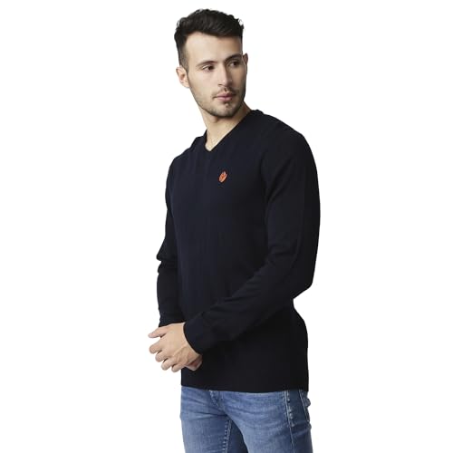 Image of Pepe Jeans Men's Acrylic Blend Classic V-Neck Sweater
