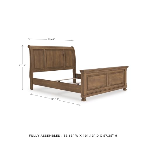 Image of Signature Design by Ashley Wood California King Sleigh Bed with Headboard