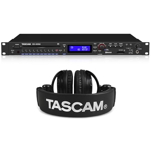 TASCAM CD-400U Rackmount Media Player Bundle