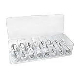 🔍【Matériau PET Transparent】Fabriqué en plastique PET épais et transparent, cet organiseur est robuste et durable. Il vous permet d'identifier facilement son contenu d'un seul coup d'œil sans ouvrir le couvercle.