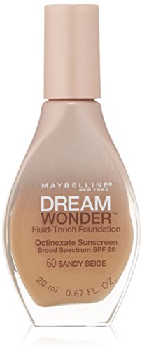 Maybelline New York Dream Wonder Fluid-Touch Full Coverage Matte Drop Foundation For All Skin Types, Sandy Beige, 0.67 Fluid Ounce