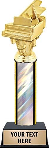 11" Piano Trophies - Piano Silver Trophy Awards Prime