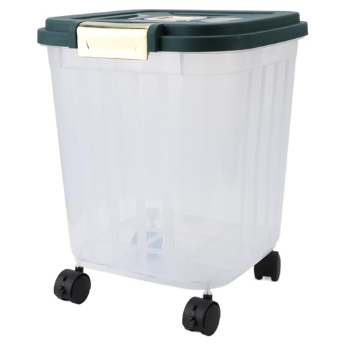 Saluaqui Extra-Large 50L Rice Storage Bin with Rolling Wheels - Airtight, Dust and Moisture Resistant Food-Grade Container for Grains and Flour - Image 9