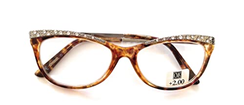 Corinne McCormack Women's Arista With Rhinestones Reading Glasses, +2.00