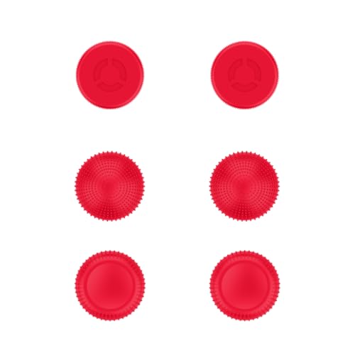 Image of Lenovo Legion Go Joystick Caps - Lenovo Red Replacement Thumb Grips for Enhanced Gaming Precision Compatible with Nintendo Switch, PS5, Xbox Controllers Enhanced Comfort & Grip