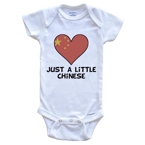 Really Awesome Shirts Just A Little Chinese Baby Bodysuit - Cute China Flag