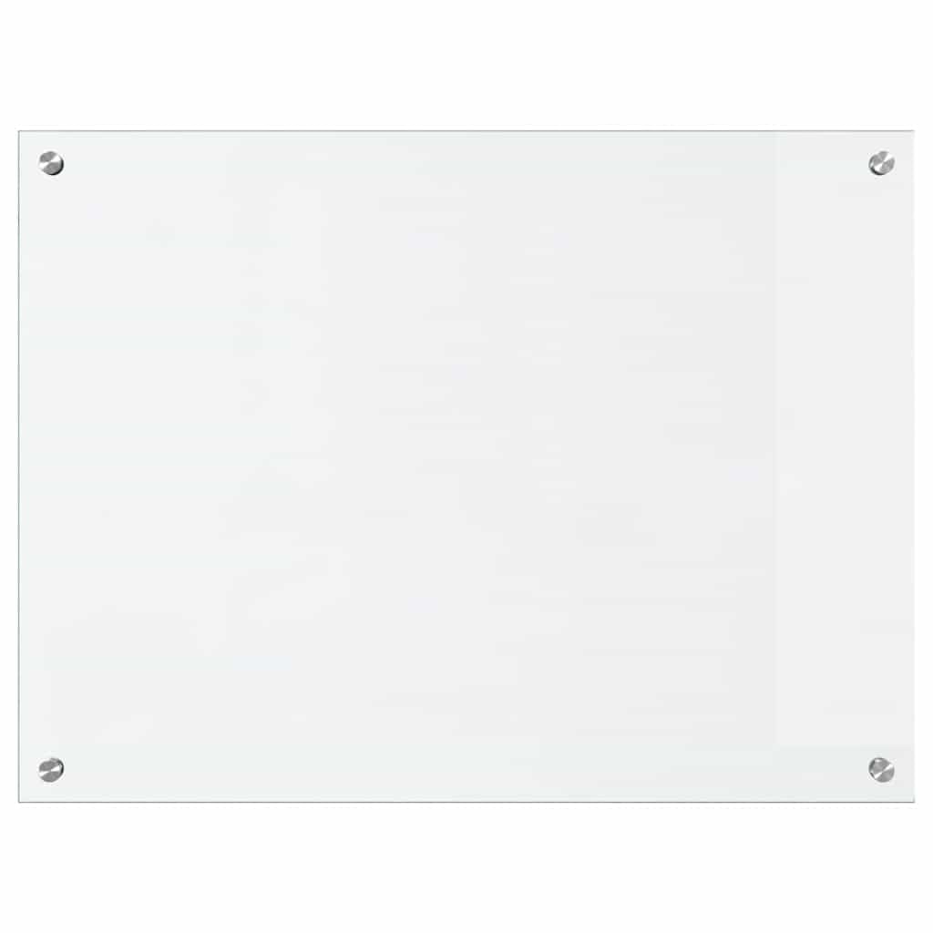 Tomostar Crédence de Cuisine en Verre, Fond de Hotte Protection Contre éclaboussures Dosseret de Cuisine Transparent 80x60 cm Verre trempé