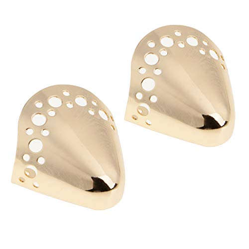 perfeclan 1 Par Punta Puntiaguda de Zapatos Metal Accesorios para Reparación de Zapatillas Botas - Diseño de oro 3