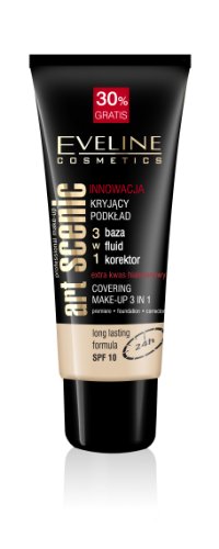 EVELINE COSMETICS ART SCENIC COVER FOUNDATION 3 IN 1 PRIMER FOUNDATION(LIGHT BEIGE)