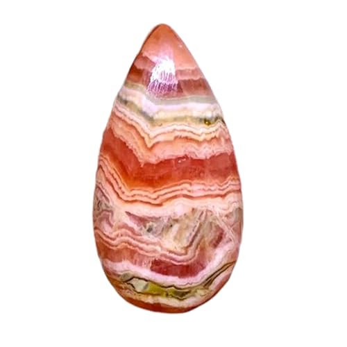 Cabochon rhodochrosite naturelle poire pour créer vos bijoux en perles de gemme