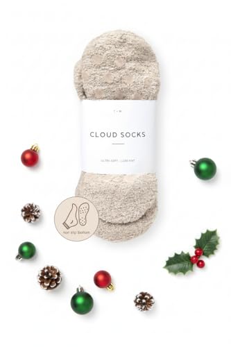 Image of Unboxme Gifts Warm & Cozy Ultra-Luxe Cloud Sock for Women & Men - Super Soft Luxurious Fabric Sleep Socks