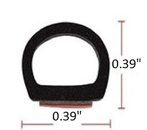 M M Seals | D Shape Weather Rubber, 0.39 Inch Bulb Height (10Mm), Length 10 Feet (3.05 Meters) #TOP1