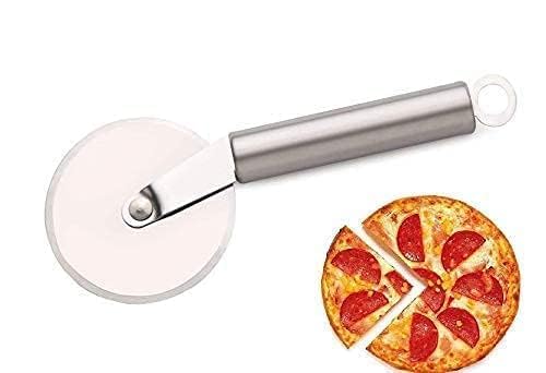 Image of Northstar Ventures Stainless Steel Pizza Pastry Cake Slicer Cutter Wheel Roll | Pizza Cutter Steel | Sandwich Cutter |,Pack of 1, Silver