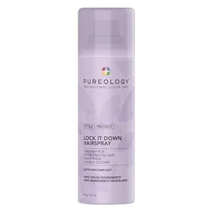 Pureology Style + Protect Lock It Down Hairspray for Color-Treated Hair, Maximum Hold, 11 Ounce