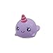 ibloom "Slow Rising [Squishy Collection] Mini Roxie The Whale Grape [Scented] Animal Squishy Kids Cute Adorable Doll Stress Relief Toy Decorative Props [Mini]