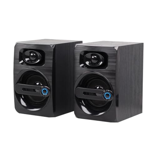 Lecteur de Musique Stéréo en Bois pour un Bureau Cosy et Ordonné